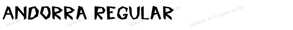 Andorra Regular字体转换